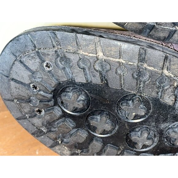 UGG Italy Boots Adela Lamb Fur Shearling Leather Motorcycle Combat 7 B Moto - Picture 15 of 16